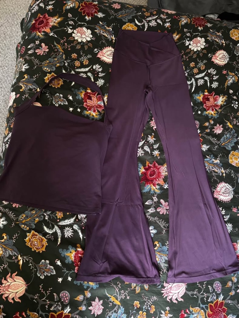 Aerie - Flare Leggings + Halter Top Size M